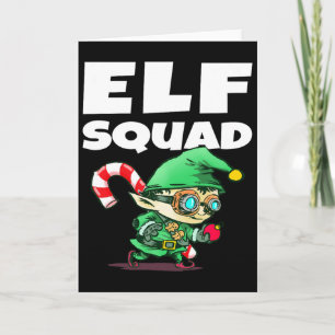 Cartão Presente Divertido da Equipe de Elfo de Natal 