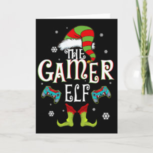 Cartão Presente Divertido de Natal para Família de Elfo G