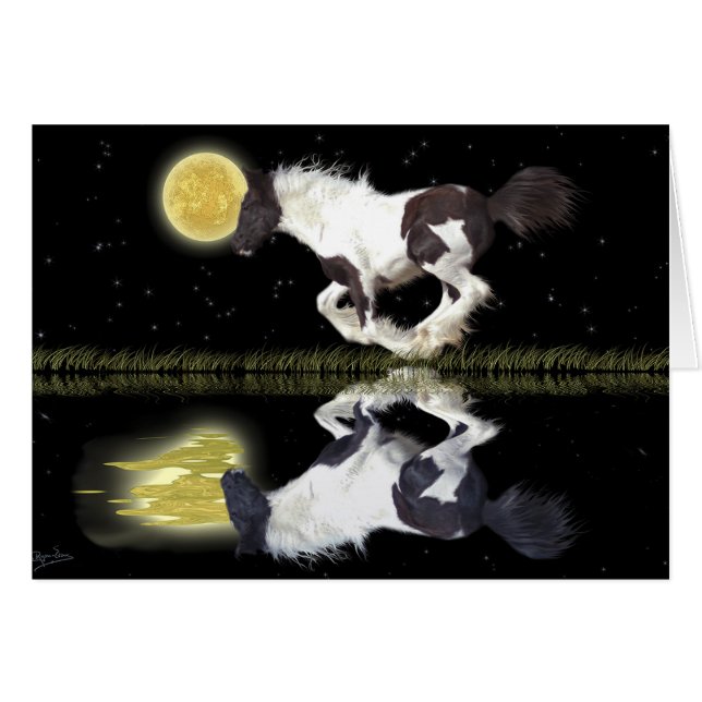 Cartão Presente do amante dos cavalos (Frente Horizontal)