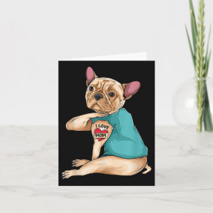 Cartão Presente do Dia das Mães Cachorro Engraçado Bulldo
