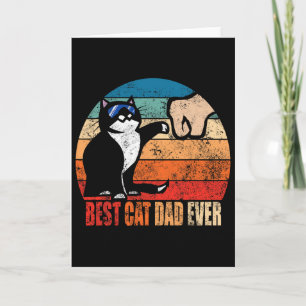 Cartão Presente do Dia dos Pais que Ama Gatos Masculino N