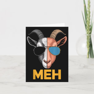 Cartão Presente do fazendeiro Goat Meh Engraçado