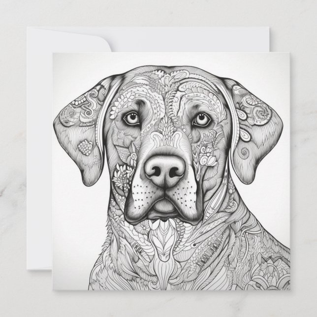 Cartão Presente do Labrador Retriever (Frente)