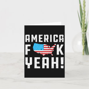 Cartão Presente engraçado 4 de julho América yeah