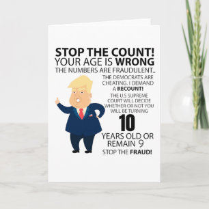 Cartão Presente engraçado de 10º aniversário Feliz aniver