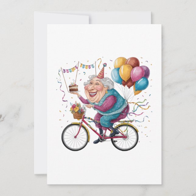 Cartão Presente engraçado de aniversário da vovó presente (Frente)
