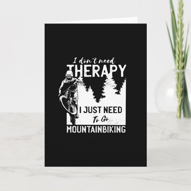 Cartão Presente Engraçado de Ciclismo de Montanha para Ci (Frente)