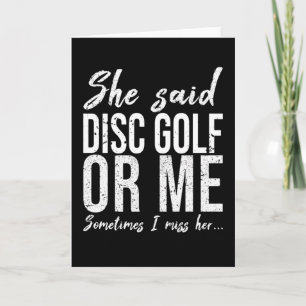 Cartão Presente engraçado de Disc Golf