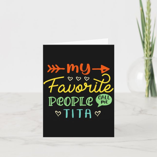 Cartão Presente engraçado do Dia das Mães Meu povo favori (Frente)