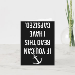 Cartão Presente Engraçado Para Amante De Vela Náutica E B