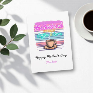 Cartão Presente Engraçado Para Mães De Café   Dia das Mãe