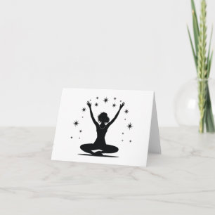 Cartão Presente feminino: Yoga Pose 7 Vazio Saudação