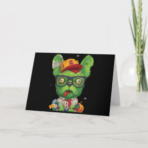 Cartão Presente Frenchie   Bulldog Francês Zumbi