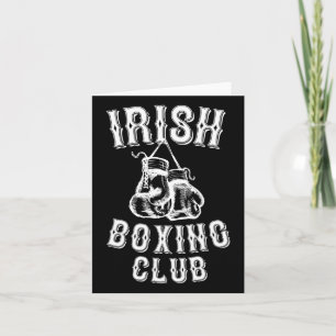 Cartão Presente Gráfico do Clube de Boxing Irlandês