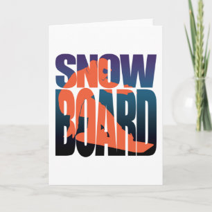 Cartão Presente legal no Snowboard Snowboarder Winter Spo