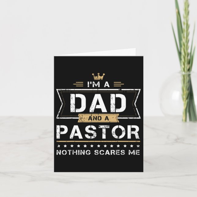 Cartão Presente Nada Me Assusta Pastor Amp (Frente)