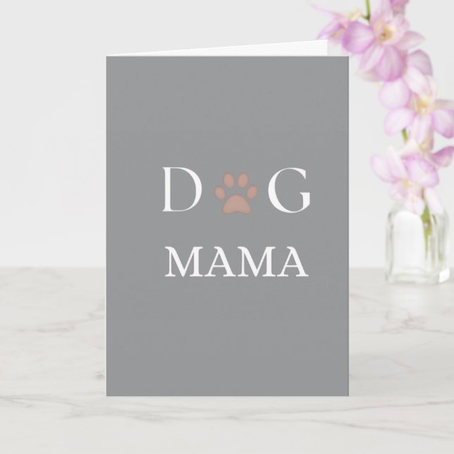 Cartão Presente para a Mamãe Cachorro, Dia das Mães e Ani (Orquídea)