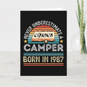 Cartão Presente para acampamento de aniversário de 40 ano