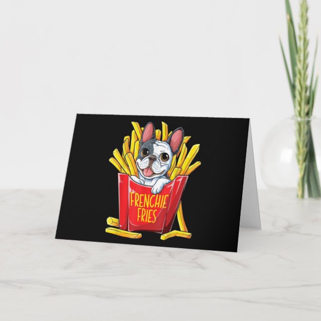 Cartão Presente para cães| Fries franceses (Frente)