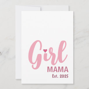 Cartão Presente para Nova Mamãe de Menina Est. 2025