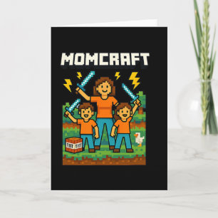 Cartão Presente para o Dia das Mães Momcraft Mãe Jogadora