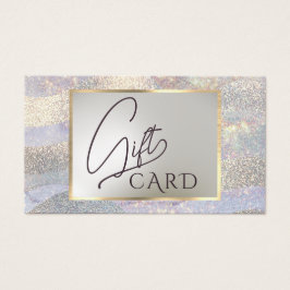 Cartão-presente para ondas de aquarela brilhante E