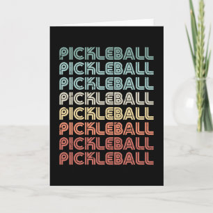Cartão Presente Retro Vintage para Jogador de Pickleball