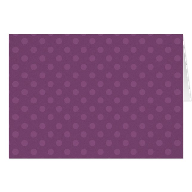 Cartão Presente roxo de Zazzle do fundo das bolinhas de (Frente Horizontal)