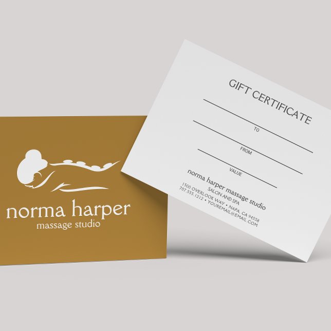 Cartão Presente Spa Dia Terapêutico com Massagem d (Criador carregado)