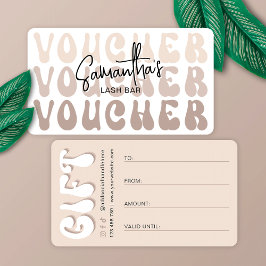 Cartão Presente Spa ou Spa Beige Trendy Beauty