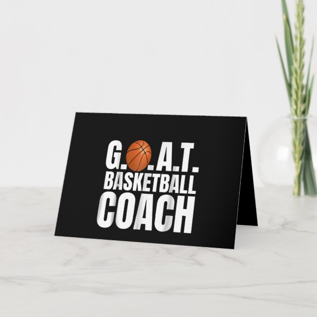 Cartão Presente Treinador de Basquete de Cabra (Frente)