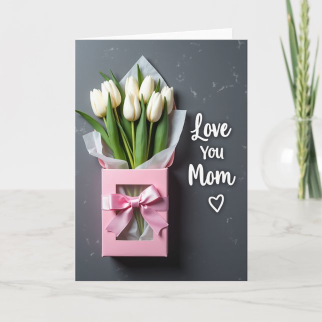 Cartão Presente Tulipa Amor Mãe (Frente)