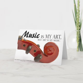 Cartão Presente Violino Jogadores - Música é minha Arte