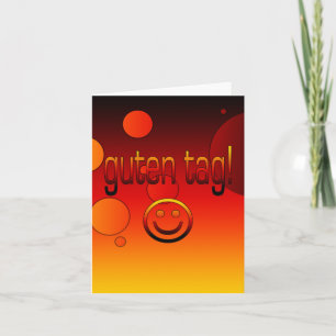 Cartão Presentes Alemães: Rosto Alô / Guten Tag