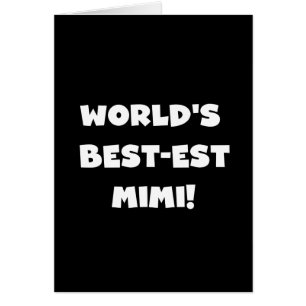 Cartão Presentes brancos dos t-shirt do texto Mimi do