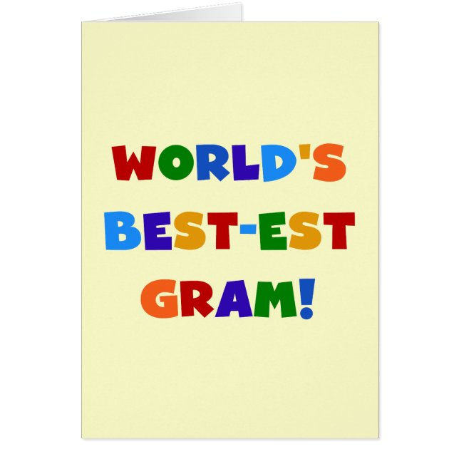 Cartão Presentes brilhantes das cores do grama do (Frente)