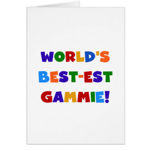 Cartão Presentes brilhantes das cores do Melhor-est