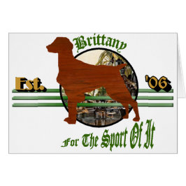 Cartão Presentes Brittany Spaniel Americanos