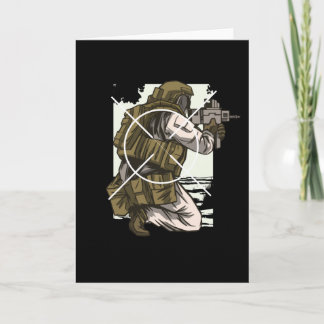 Cartão   Presentes da Airsoft & Paintball para o atirador