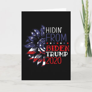 Cartão Presentes da Eleição Trump Escondendo de Biden Amé