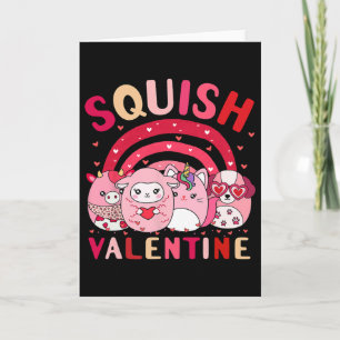 Cartão Presentes da Equipe Squish Valentine Fofos Para Cr