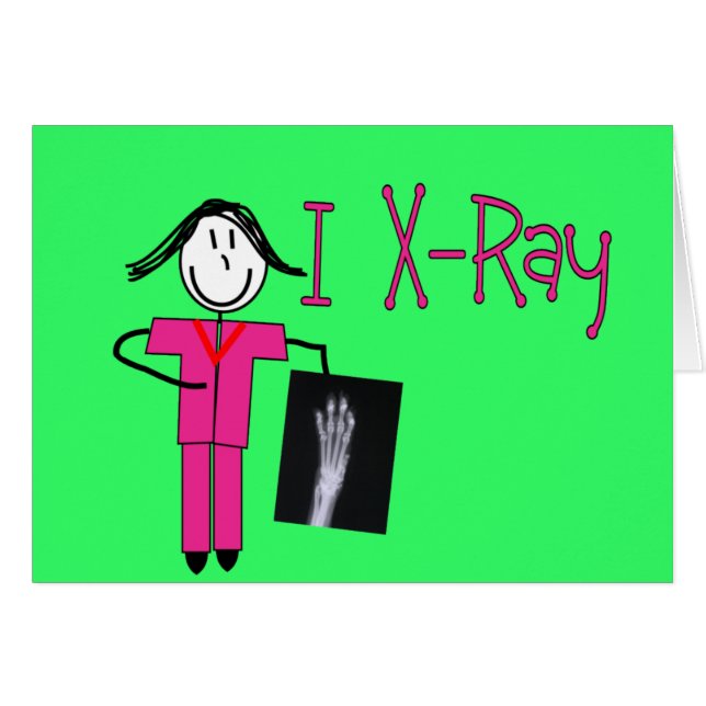 Cartão Presentes da tecnologia do raio X (Frente Horizontal)