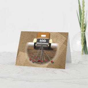 Cartão Presentes de 60º Aniversário de Casamento