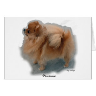 Cartão Presentes de Amantes Pomeranianos