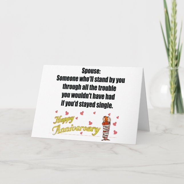 Cartão Presentes de Aniversário de Casamento (Frente)