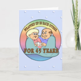 Cartão Presentes de Aniversário de Casamento de 45 Anos
