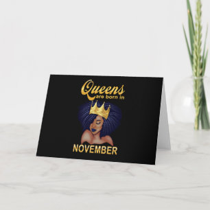 Cartão Presentes de Aniversário   Rainhas Nascem Em Novem