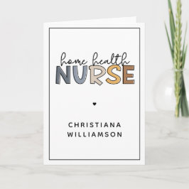 Cartão Presentes de Apreciação de Enfermeiro Doméstico Pe