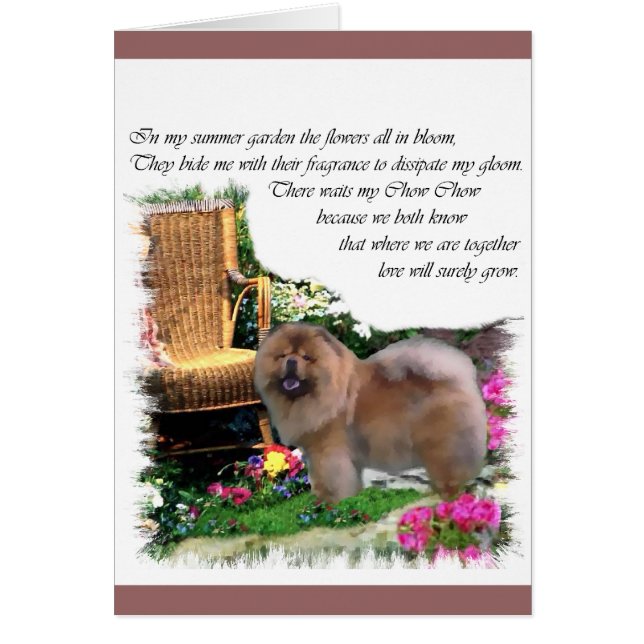 Cartão Presentes de Arte Chow (Frente)