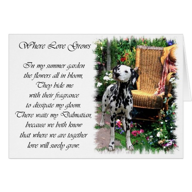 Cartão Presentes de Arte Dalmáticos (Frente Horizontal)